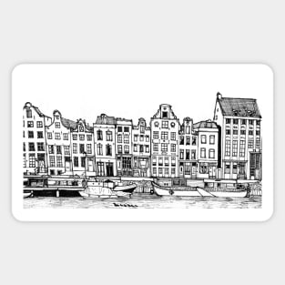 Amsterdam City Netherlands Travel Art Magnet